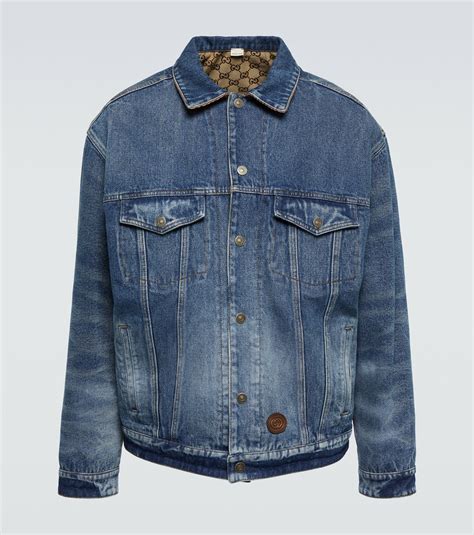 logan paul gucci denim jacket|gucci gg reversible jacket.